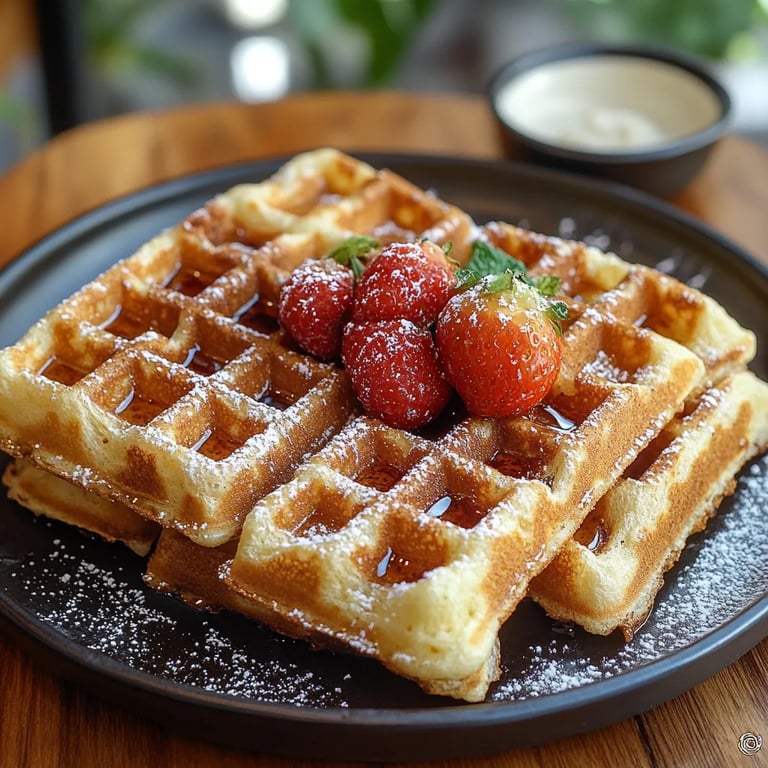 Knusprige und leichte Waffeln aus Mandelmehl: Ein Unglaubliches Ultimatives Rezept für 7 Portionen