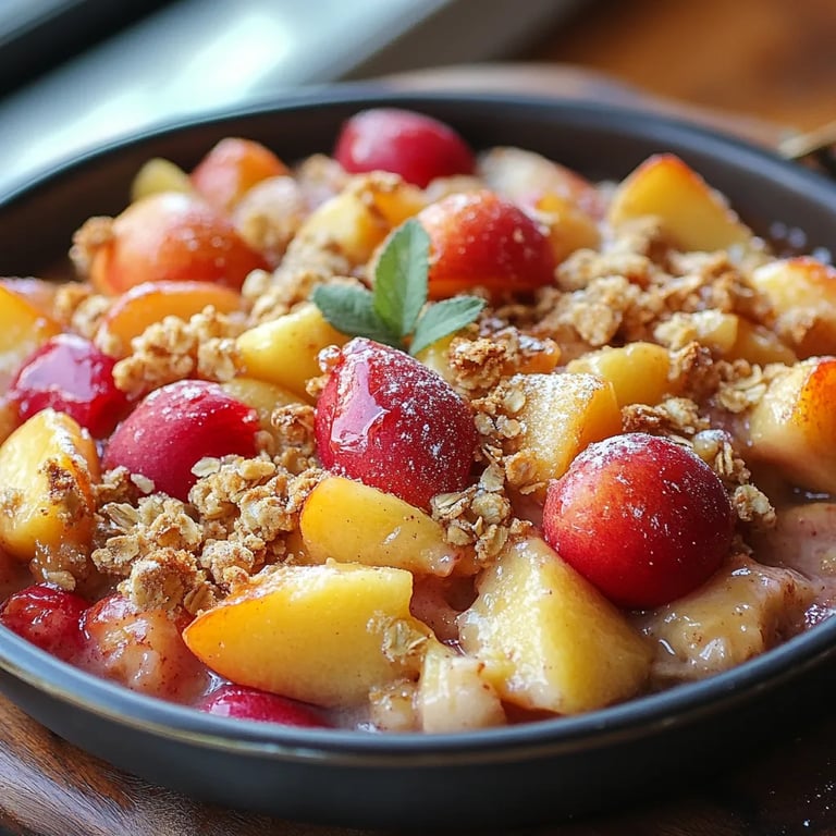 Pfirsich-Crumble: Ein Unglaubliches Ultimatives Rezept für 4 Personen