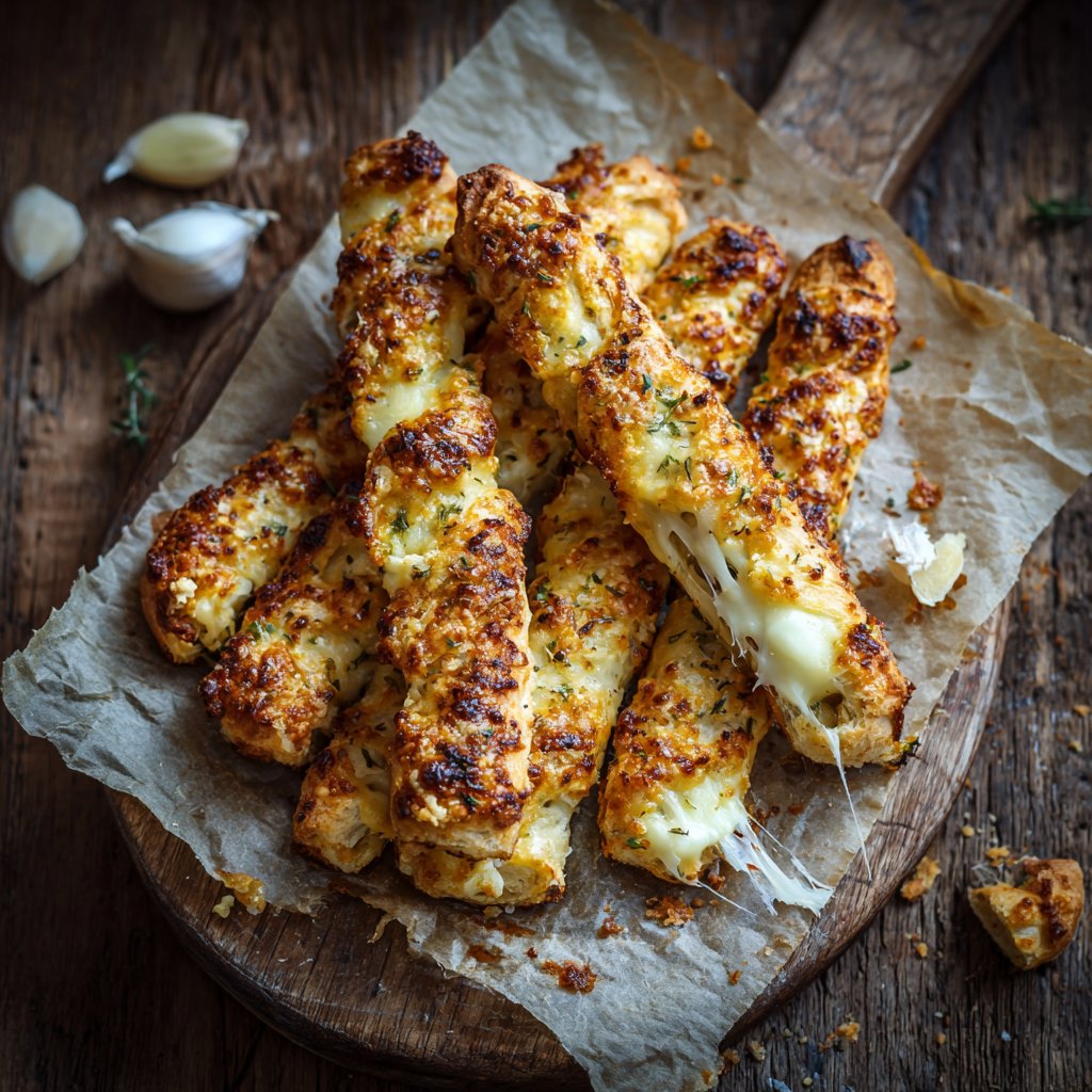 Käse Knoblauch Brotstangen