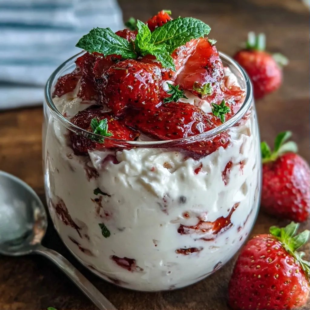 Erdbeer Creme im Glas