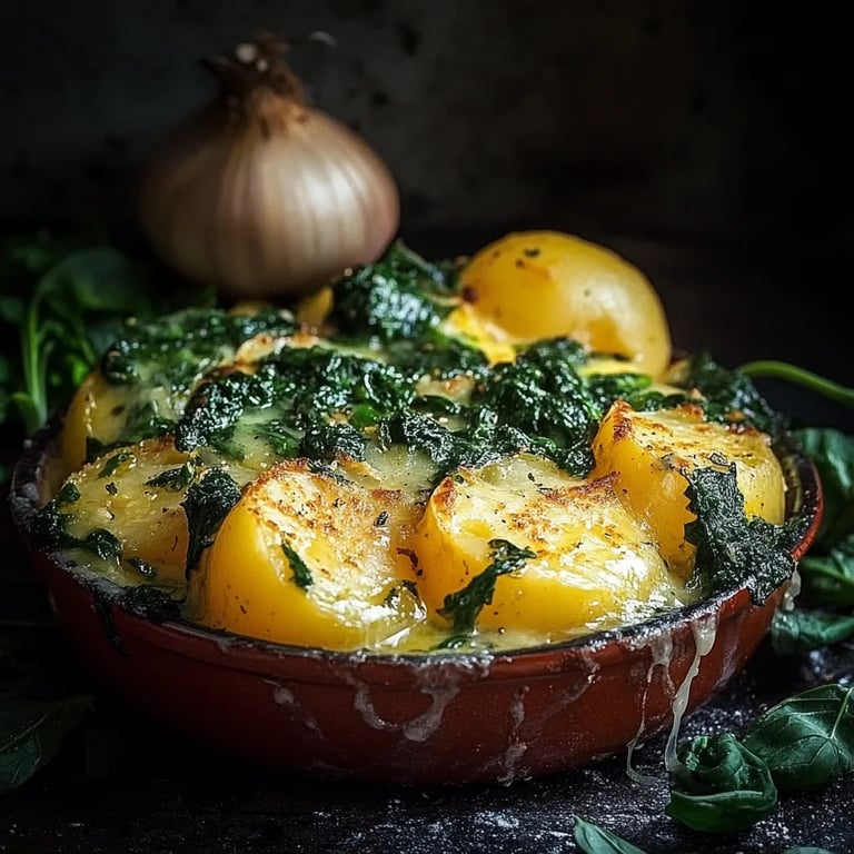 Kartoffel Spinat Auflauf