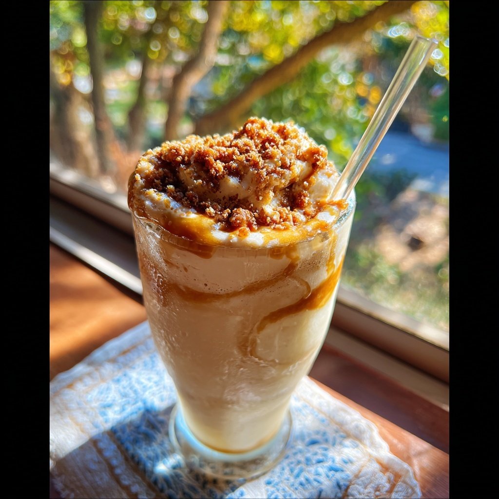 Karamellisierte Bananen Vanille Frappe