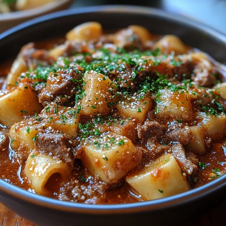 Das beste geschmorte Rind- und Schweinefleisch-Ragout: Ein unglaubliches ultimatives Rezept