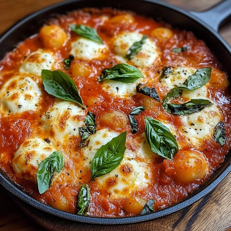 Gnocchi Auflauf Tomate Mozzarella