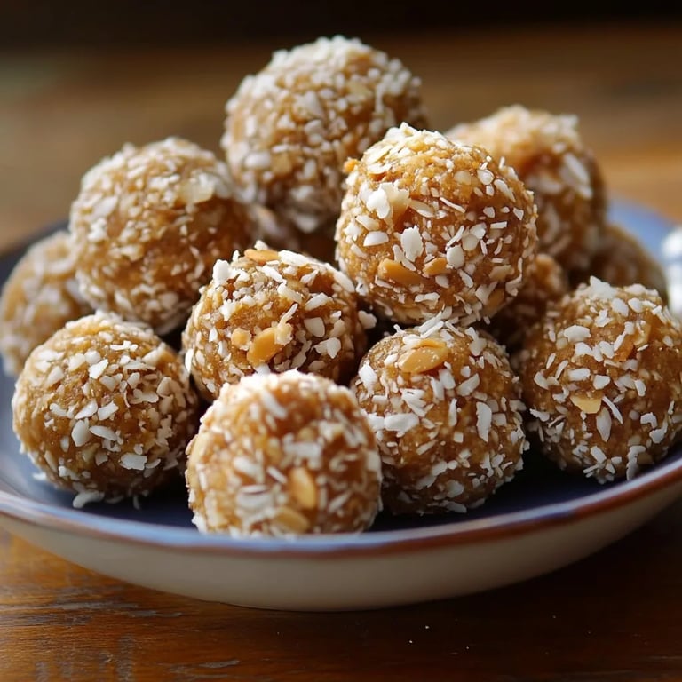 Süße Mandel-Kokos-Kugeln