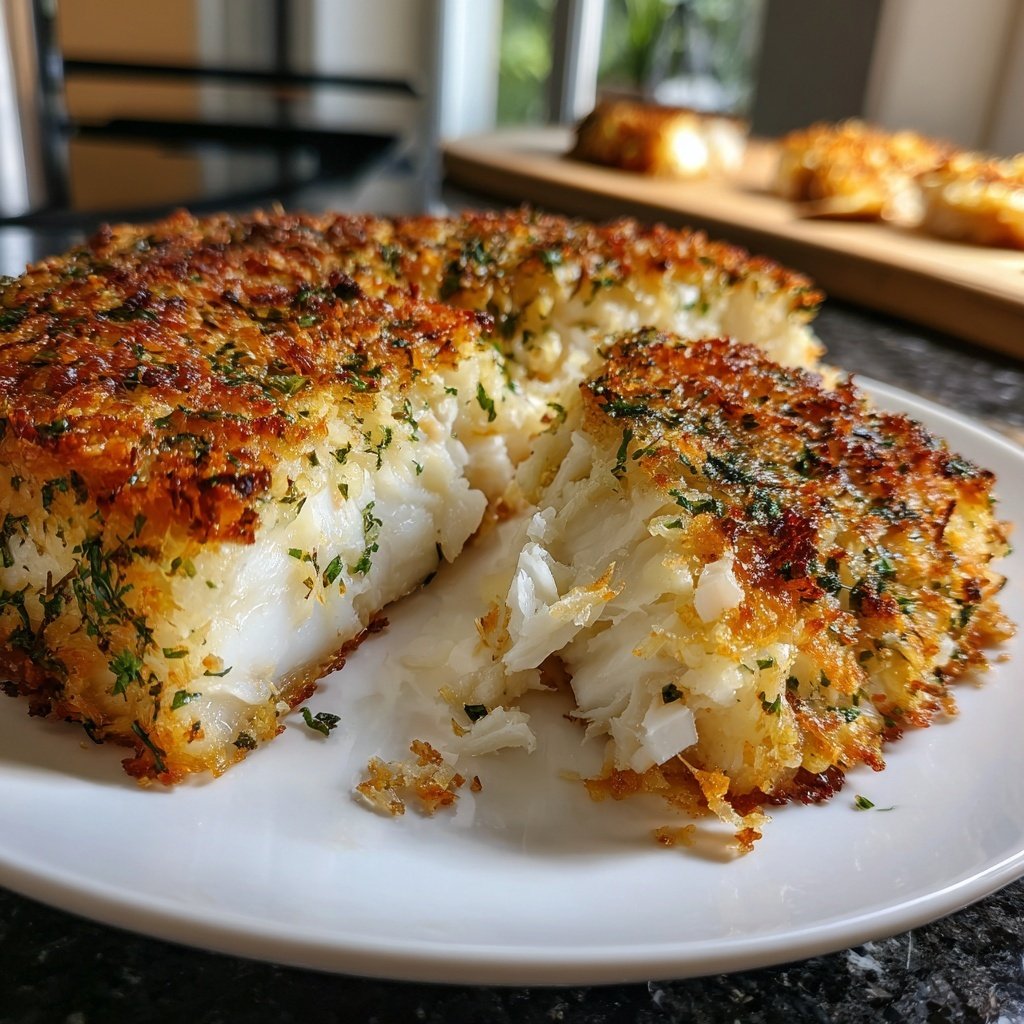 Kabeljau Mit Kräuterkruste