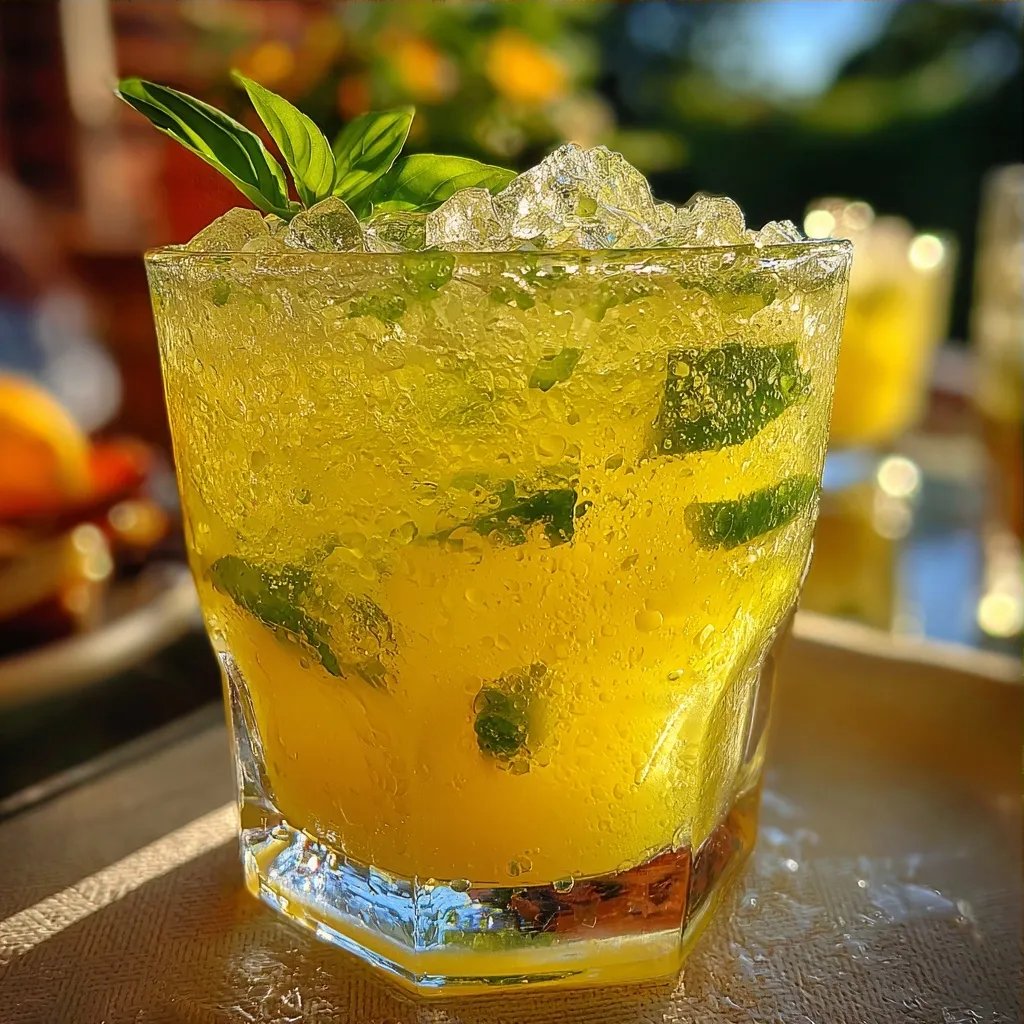 Zitrone Basilikum Limonade