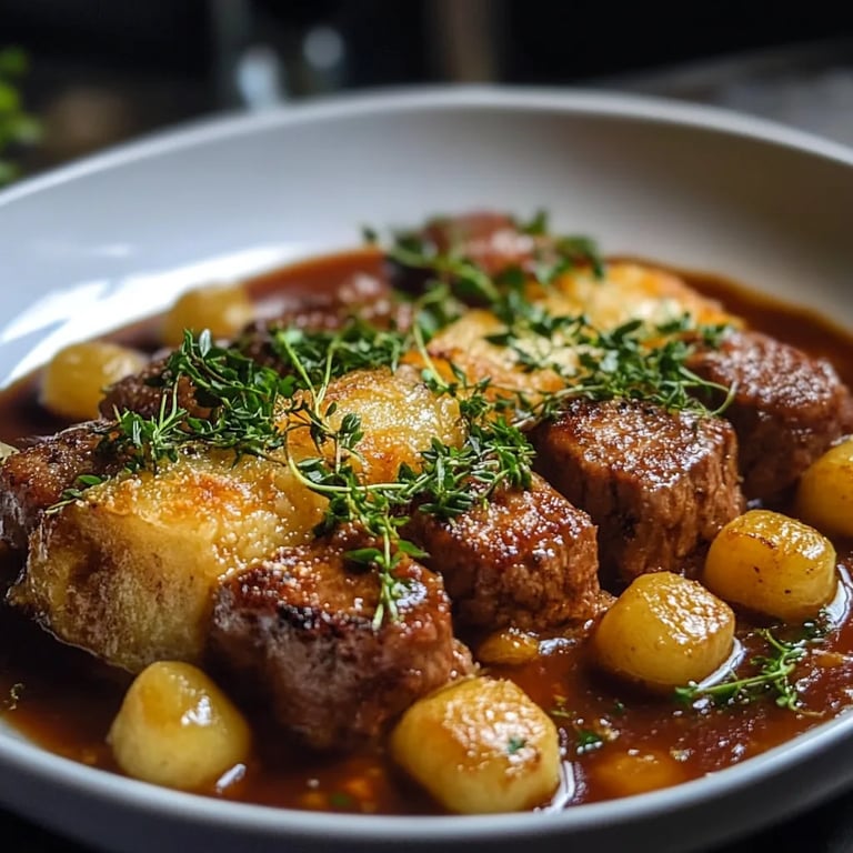 Kroketten Auflauf mit Hackfleisch