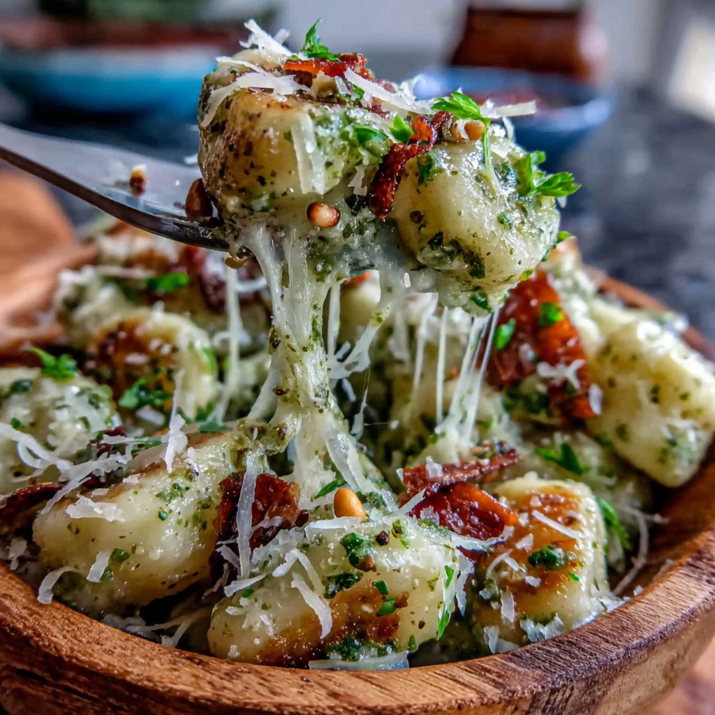 Cremige Pesto Gnocchi