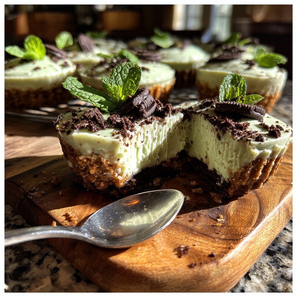 No-Bake Mint Oreo Cheesecake Cups