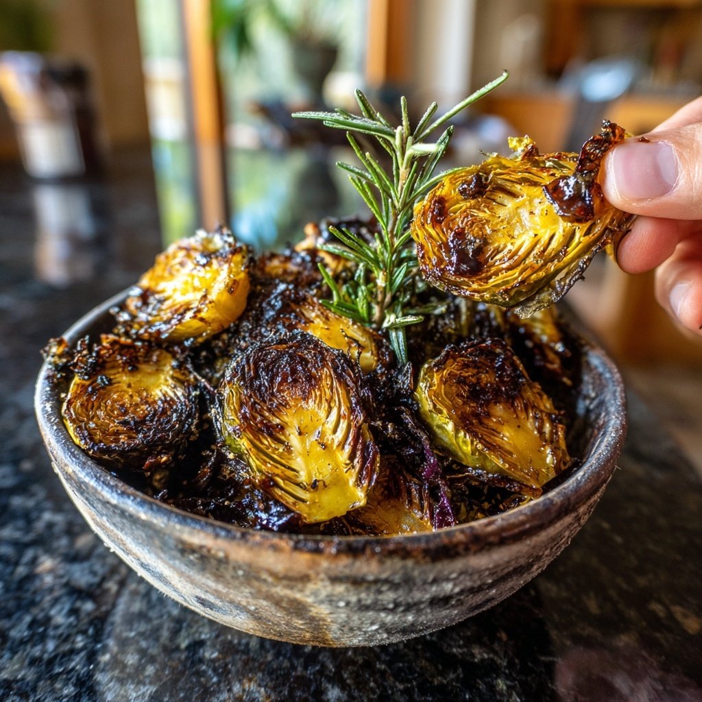 Balsamico Gebratener Rosenkohl