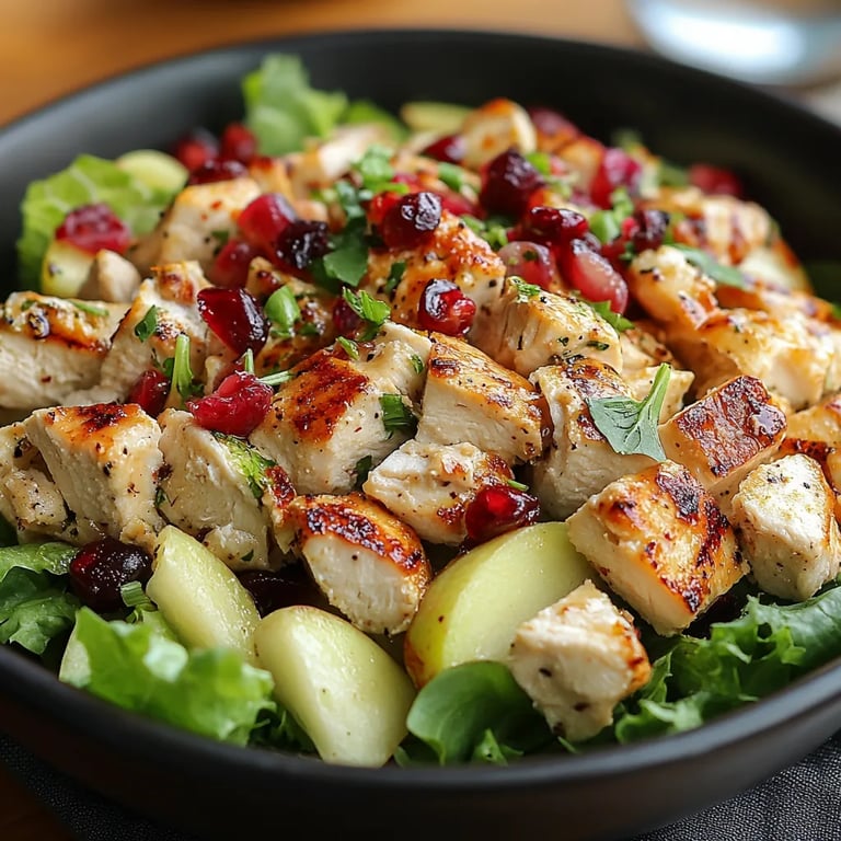 Hähnchensalat mit Apfel und Cranberry: Ein Unglaubliches Ultimatives Rezept für 4 Personen