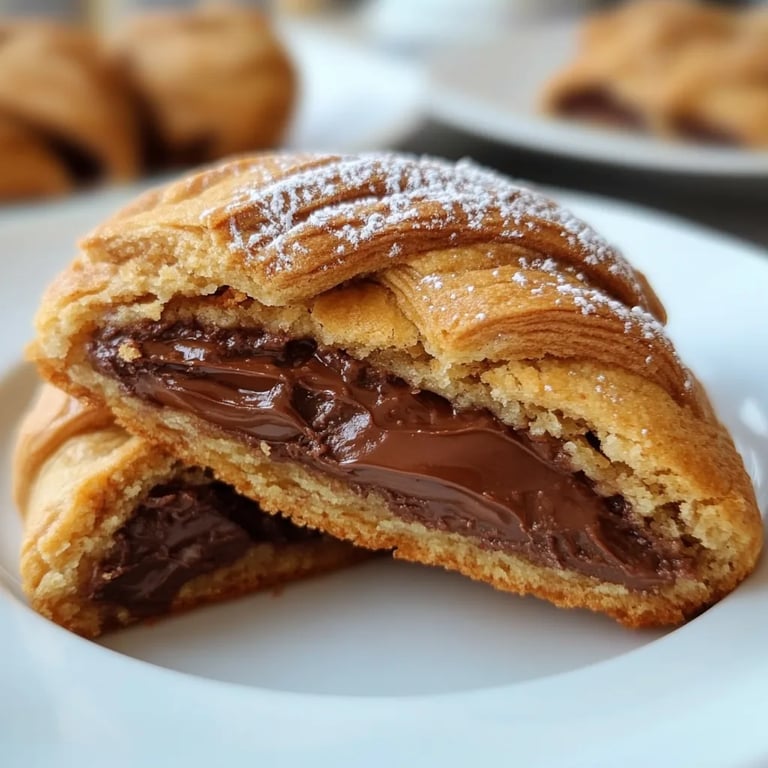 Nutella-gefüllte Schokoladenkekse