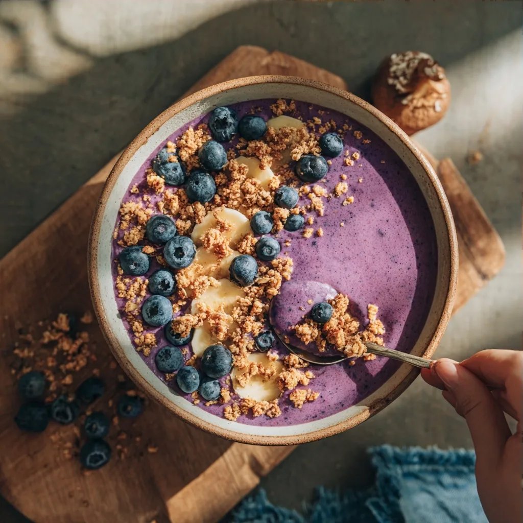 Blaubeere Smoothie Bowl