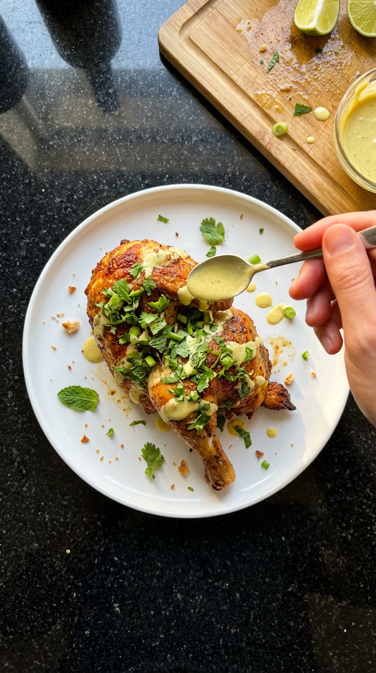 Kokos Curry Aioli Hähnchen