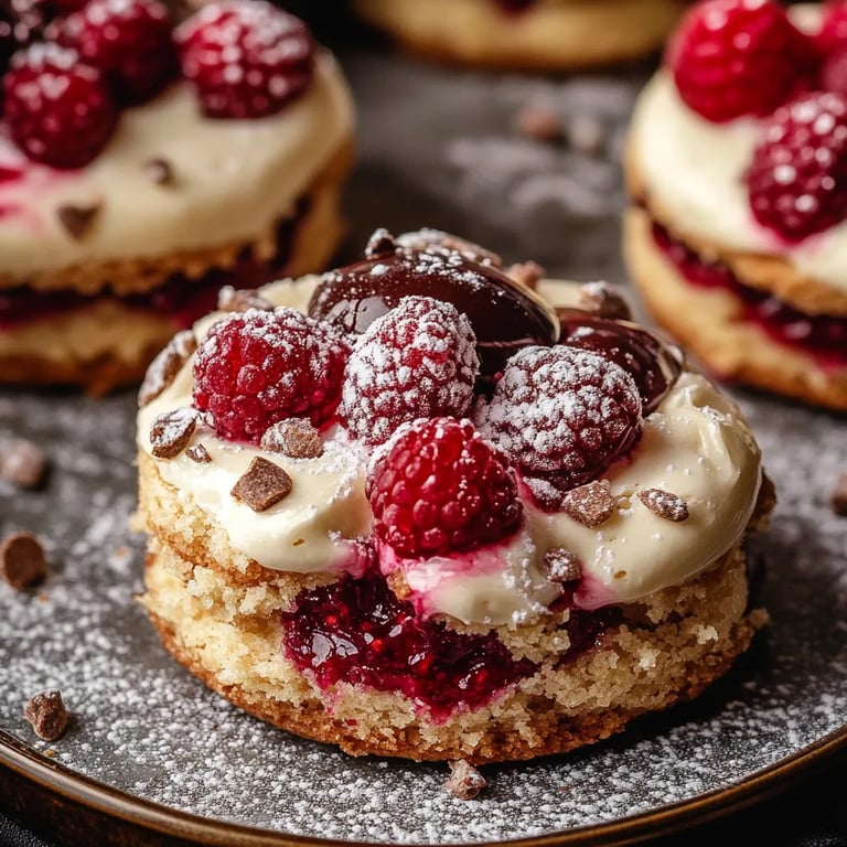 Himbeerkekse mit weißer Schokolade