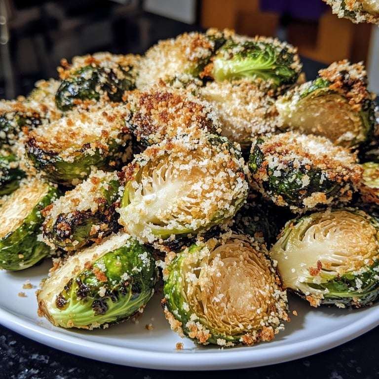Knuspriger Rosenkohl mit Parmesan