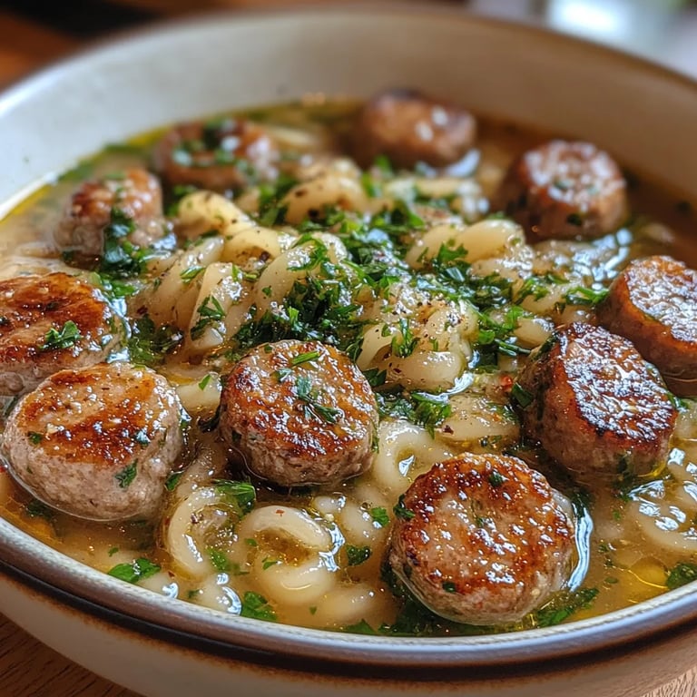 Hackbällchen-Zucchini-Orzo-Brühe: Ein Unglaubliches Ultimatives Rezept für 4 Portionen