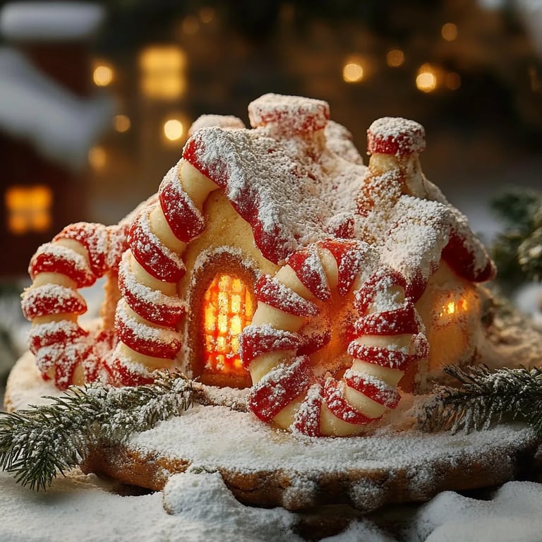 Festliche Zuckerstangen Kekse