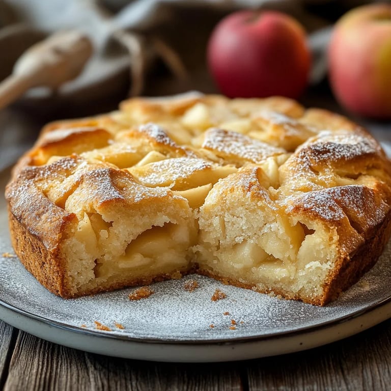 Versunkener Apfelkuchen vom Blech