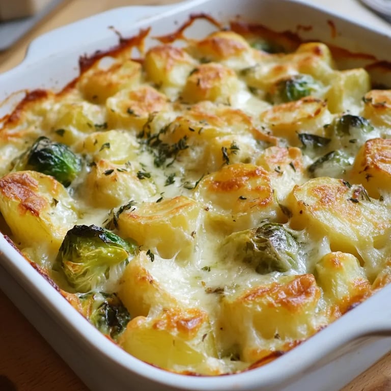 Rosenkohl-Kartoffel-Auflauf