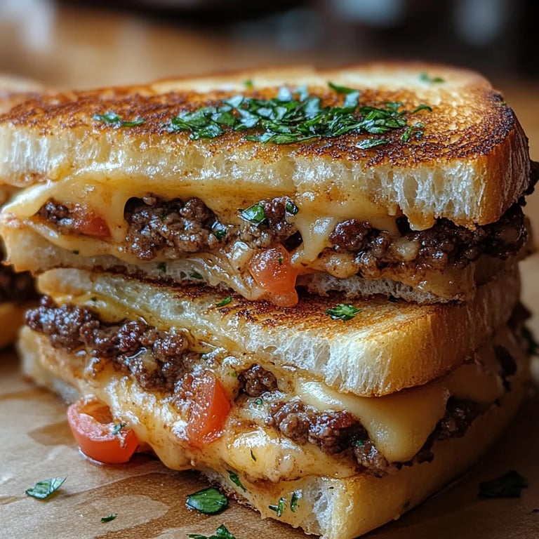 <p>Gegrilltes Käsesandwich mit Hackfleisch: Ein Unglaubliches Ultimatives Rezept</p>
