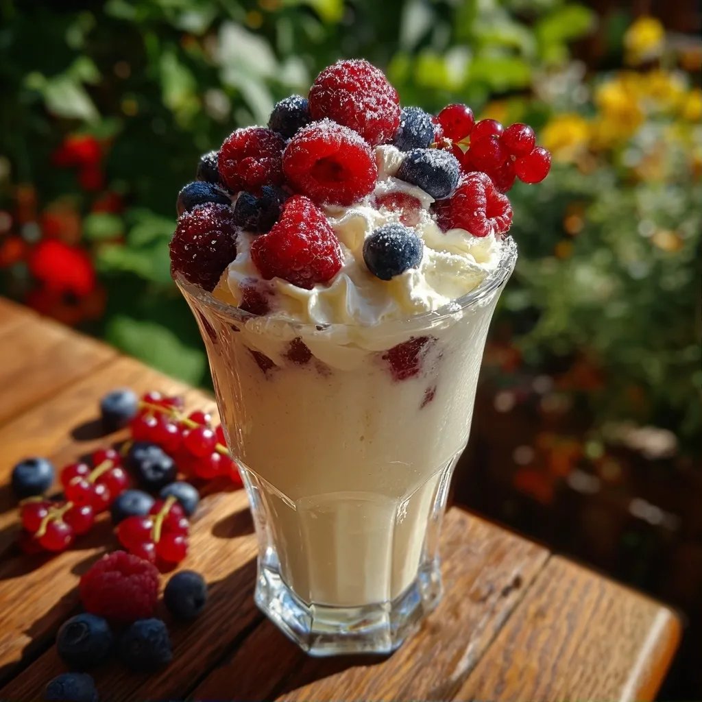 Milchshake Vanille Beeren