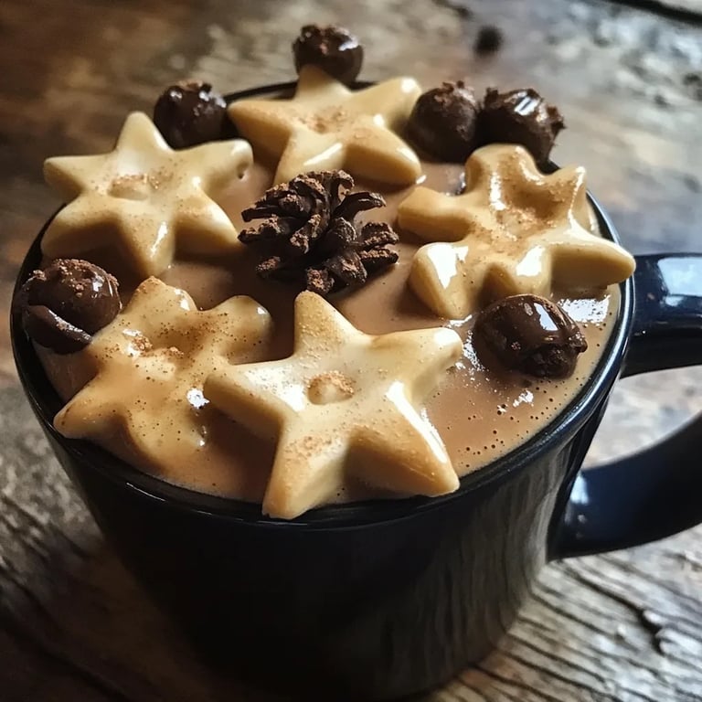 Weihnachtliche Mokkasterne