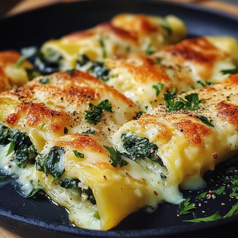 Kartoffeltaschen mit Spinat-Frischkäse