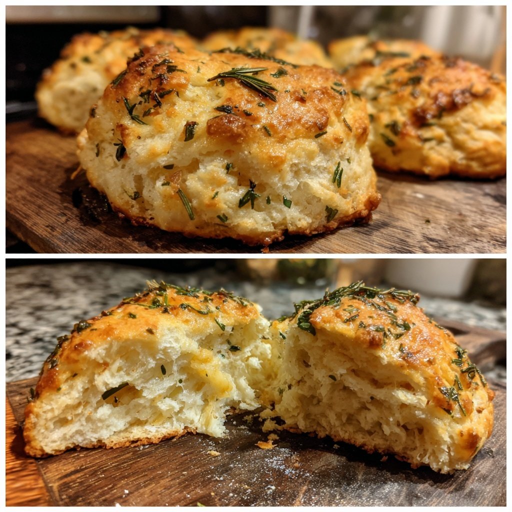 Savory Vanille-Scones mit Kräutern