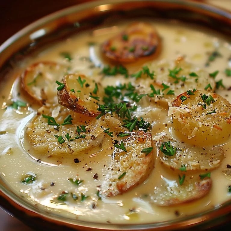 Zwiebel-Kartoffelsuppe