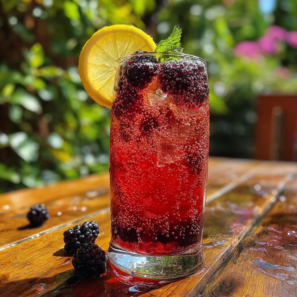 Brombeere Zitrone Drink