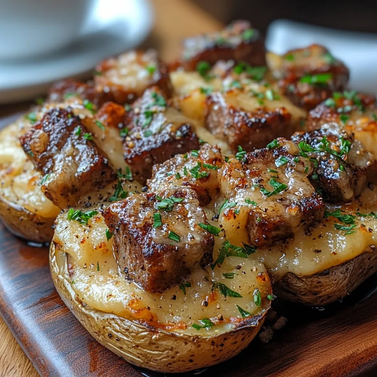 Ofenkartoffel mit Steakstücken: Ein Unglaublich Ultimatives Rezept für 4 Personen