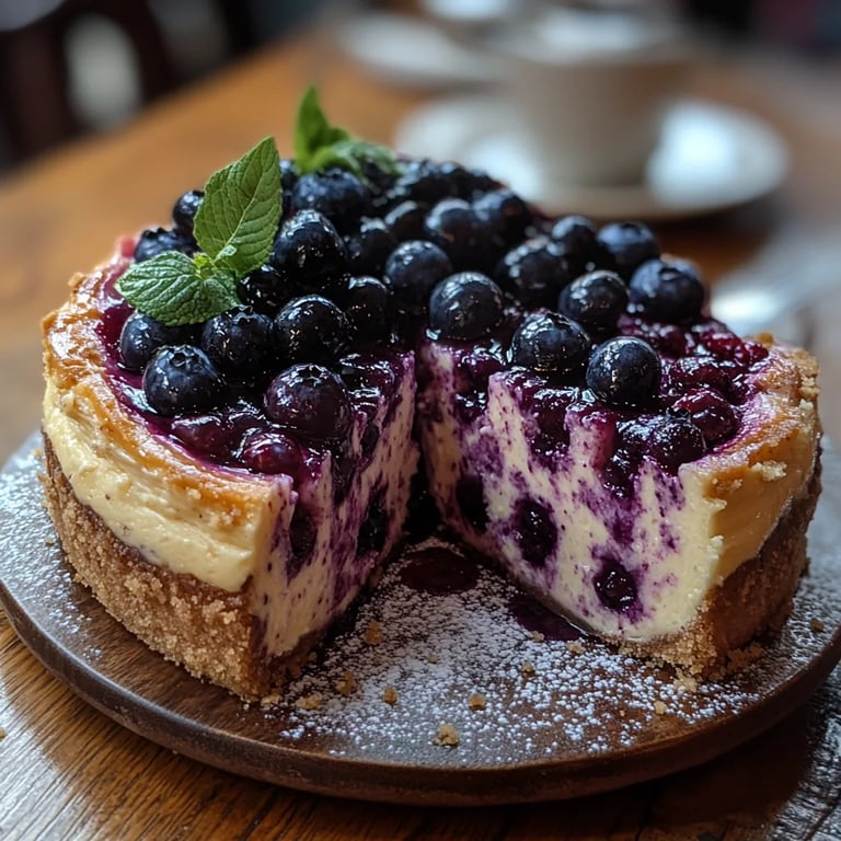 Einfacher Blaubeer-Baskischer Käsekuchen: Ein Unglaubliches Ultimatives Rezept