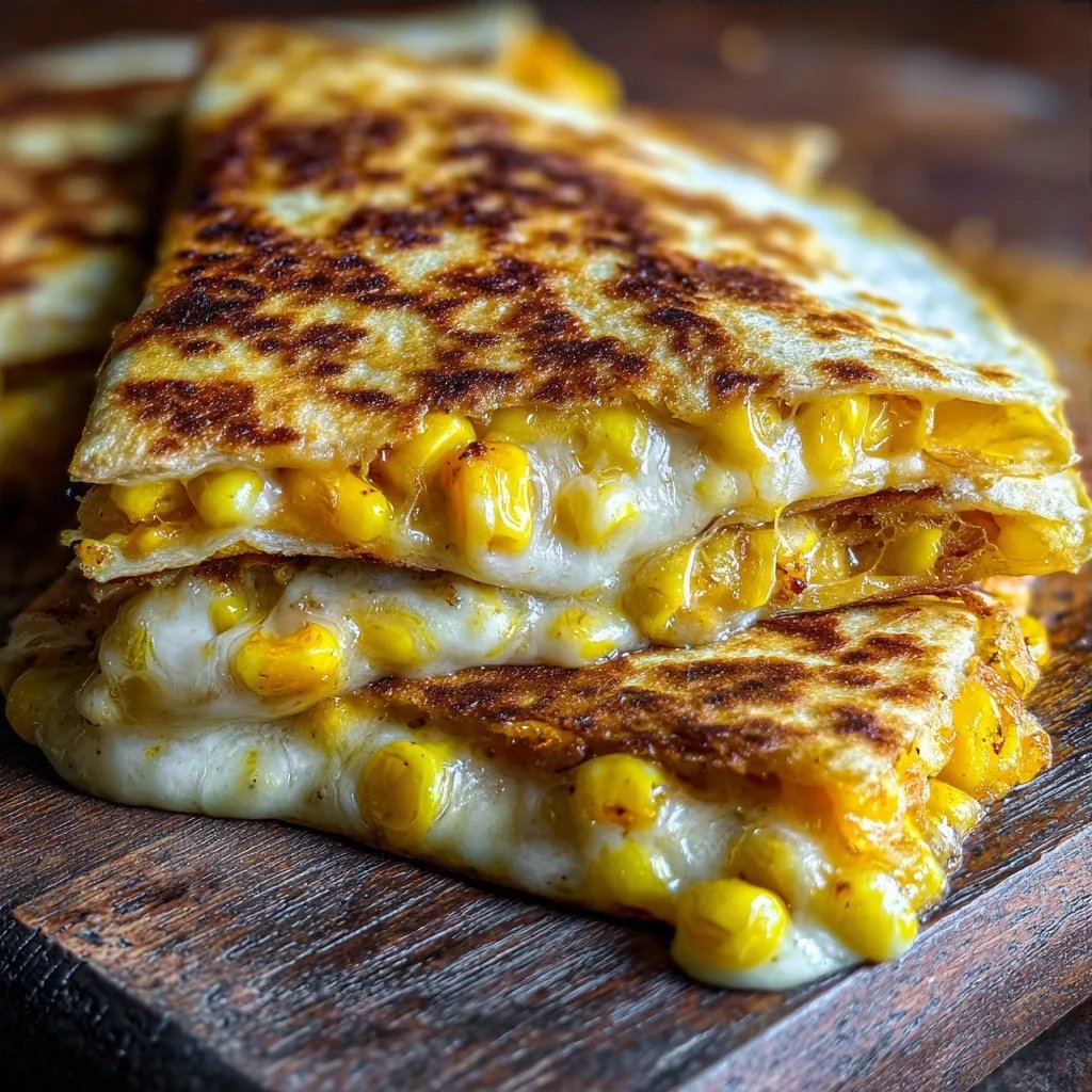 Quesadilla mit Käse und Mais