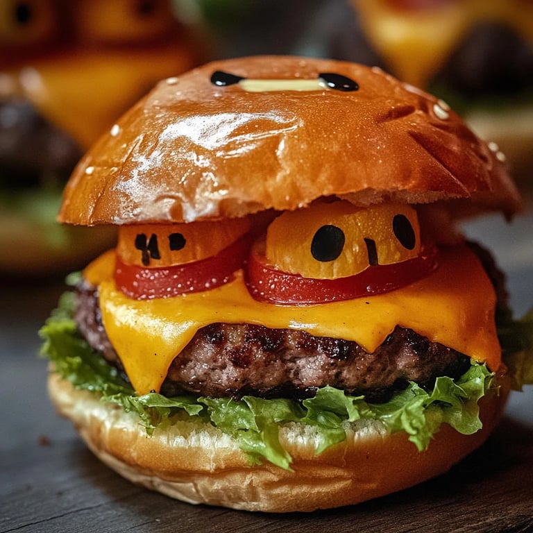 Würziger Halloween-Burger: Ein Unglaubliches Ultimatives Rezept für 6 Personen