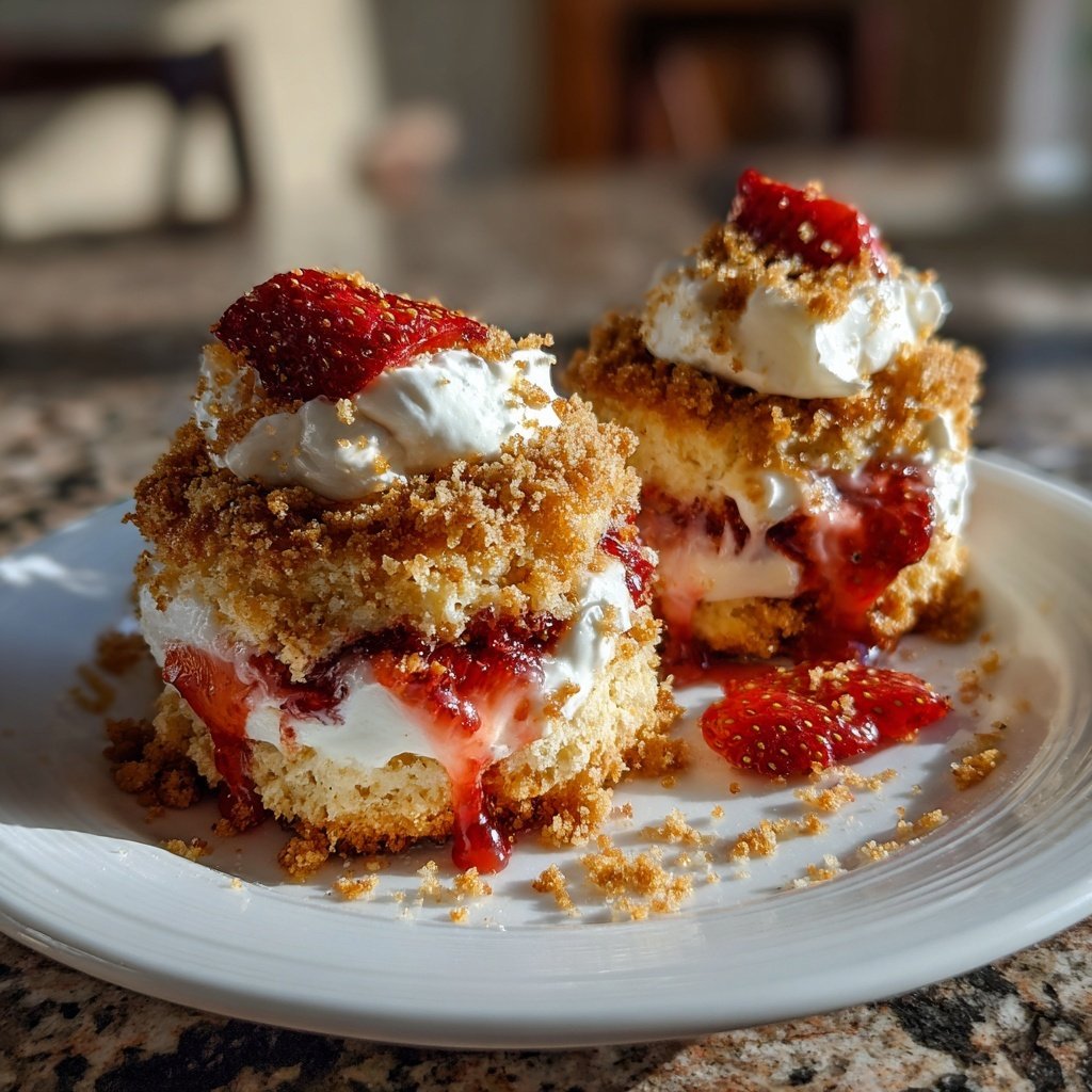 Erdbeer-Shortcake-Glücksbissen