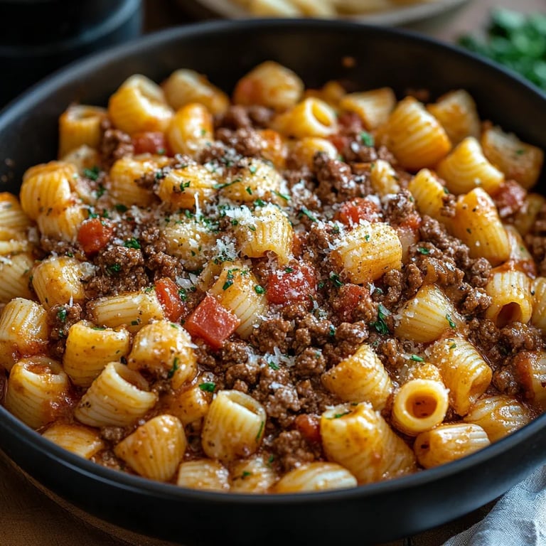 Cremige Rinderhackfleisch-Pasta mit Muschelnudeln: Ein Unglaublich Ultimatives Rezept