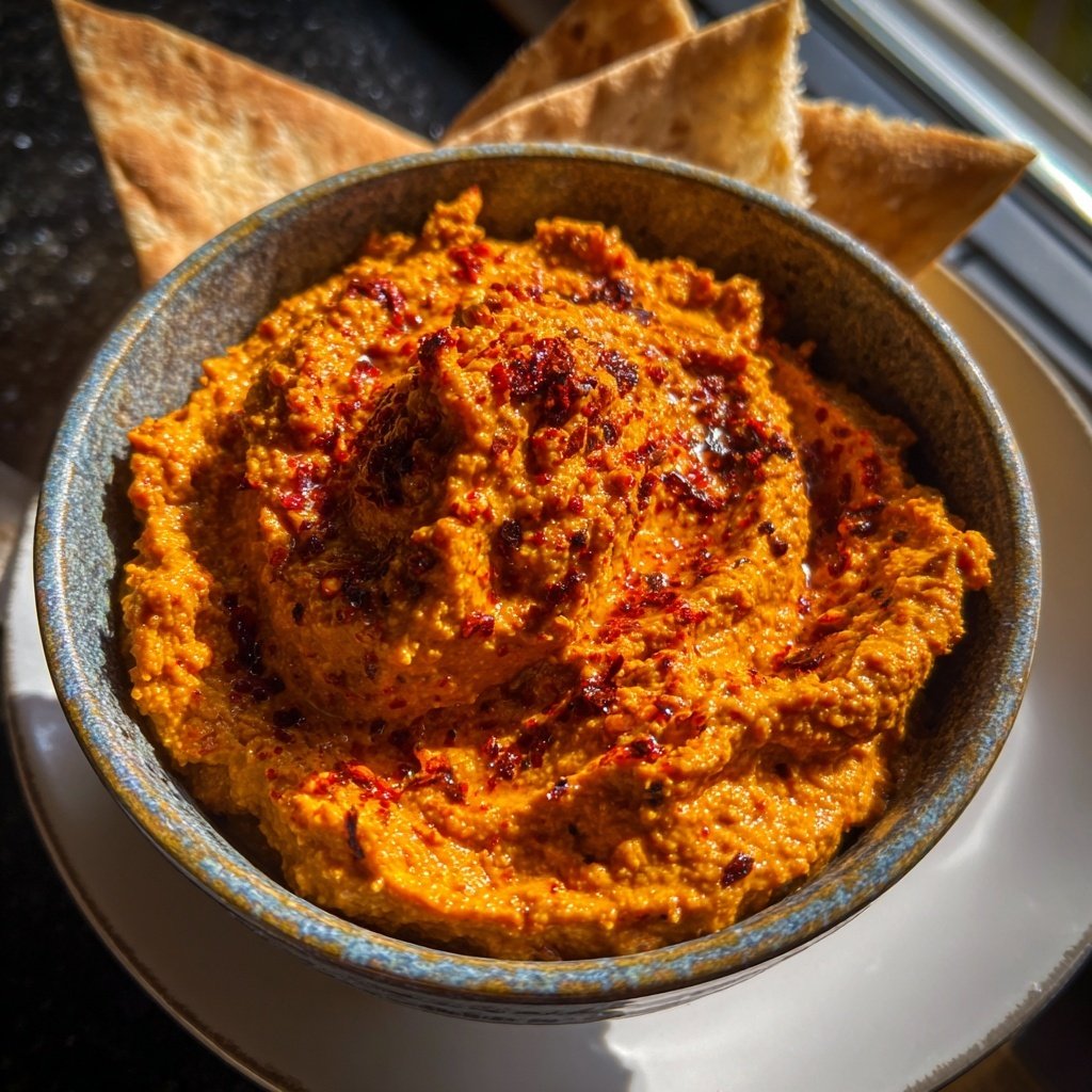 Muhammara geröstete Paprika Dip