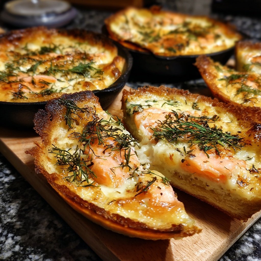 Raclette Pfännchen mit Lachs und Dill