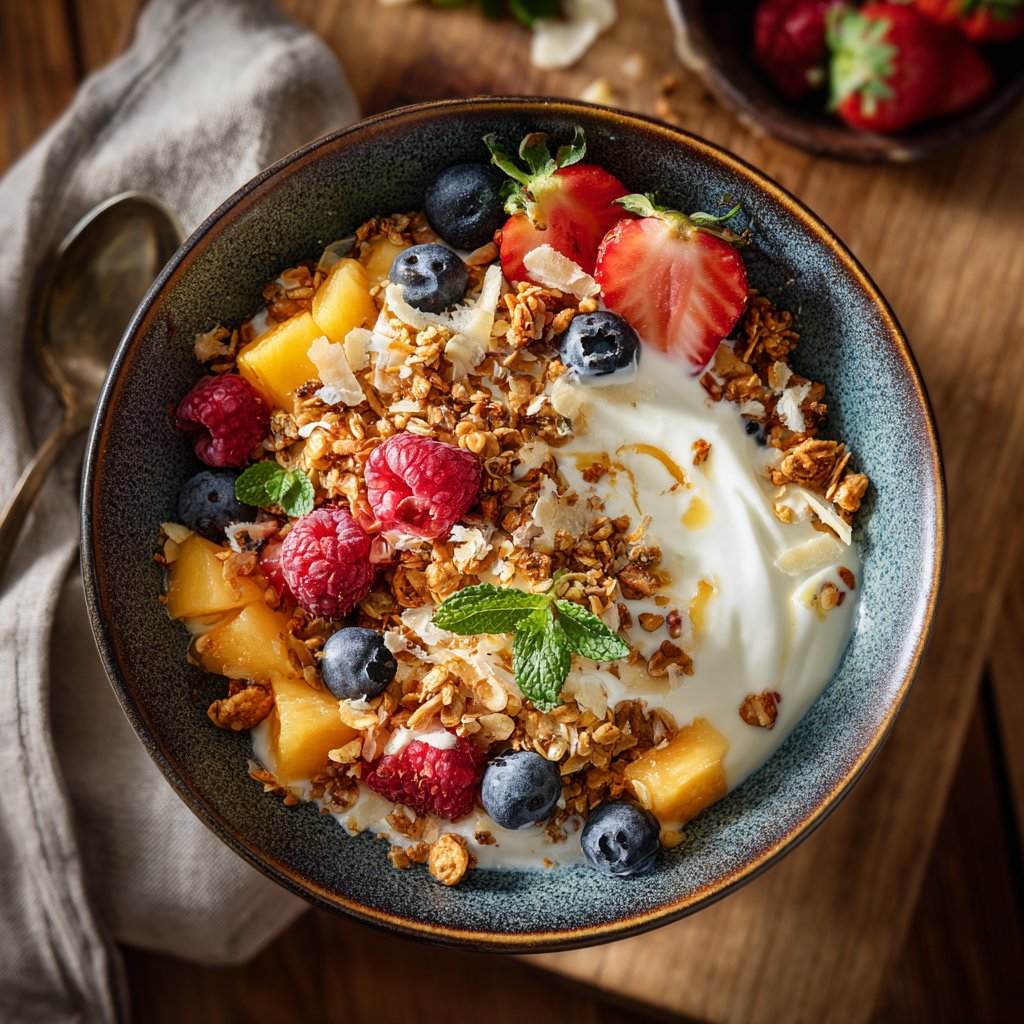 Proteinreiches Frühstücks-Bowl