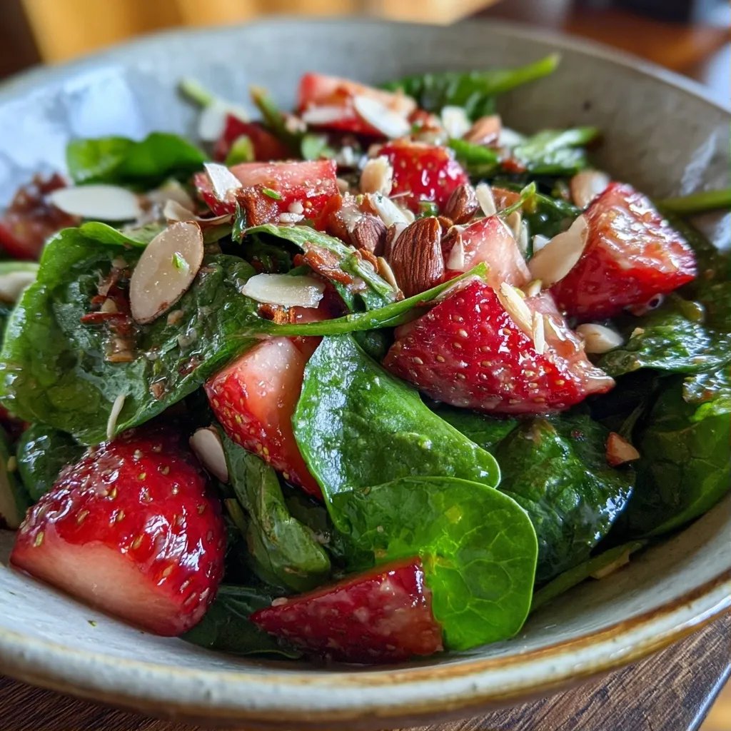 Erdbeer-Spinat-Salat