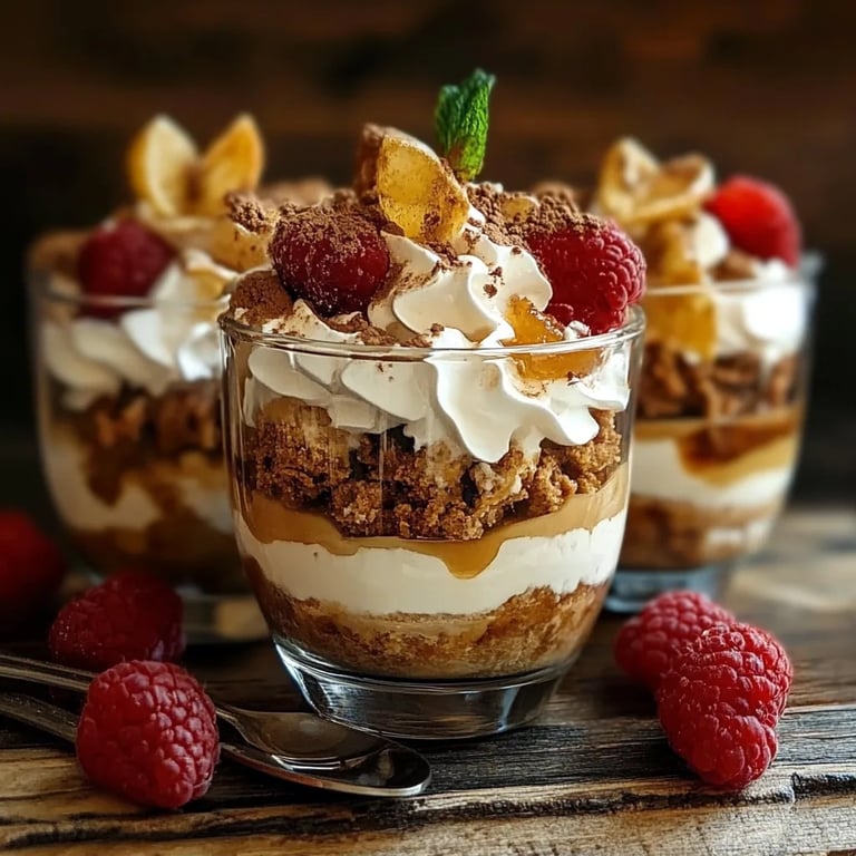 Bratapfel Karamell Trifle