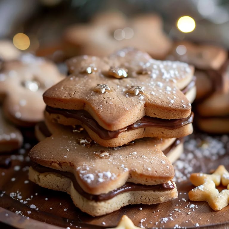 Nutella Plätzchen für Weihnachten
