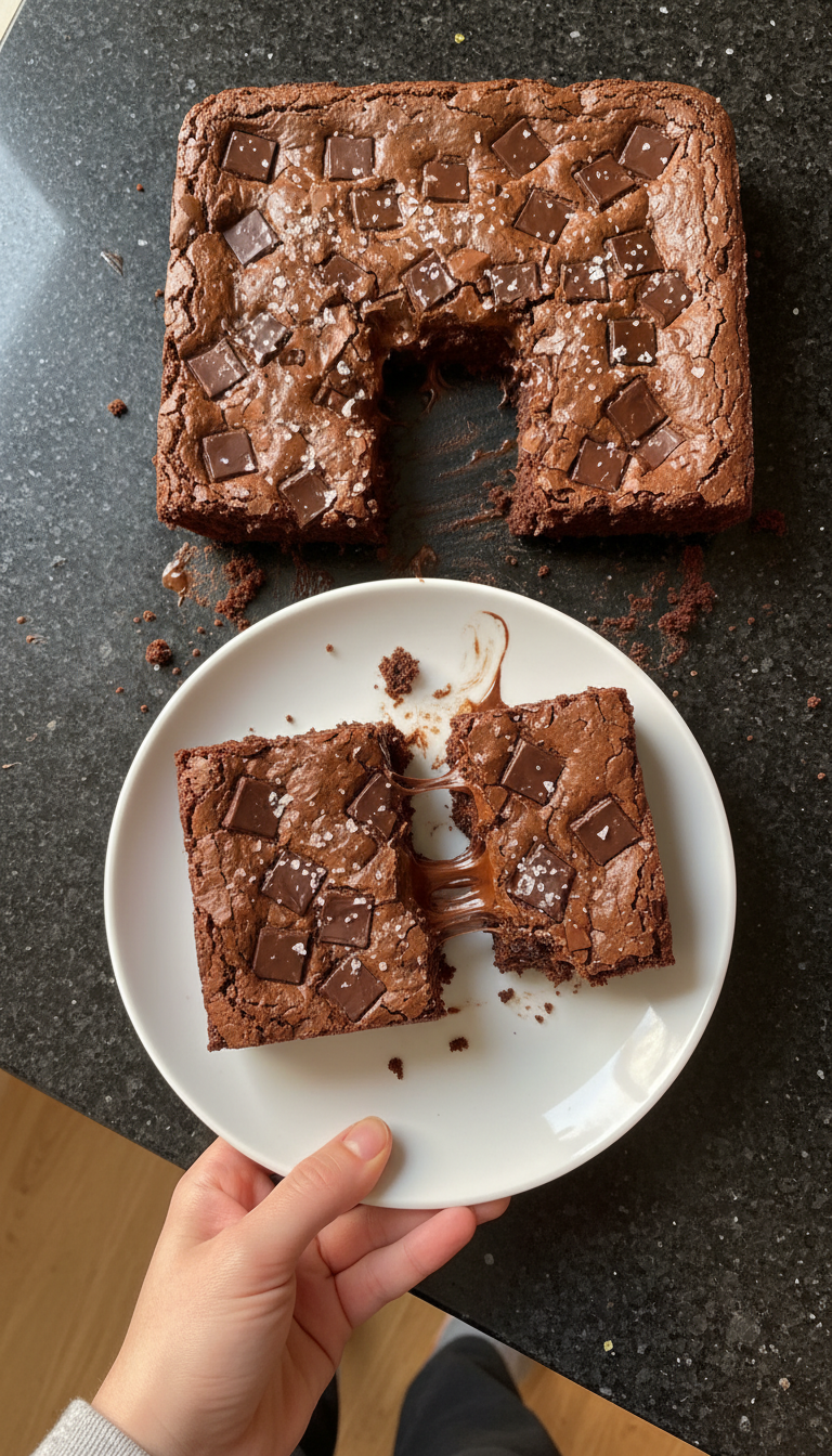 Cremige Schoko Sauerteig Brownies​