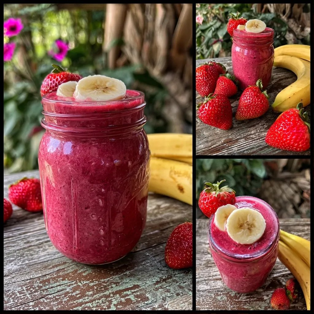 Smoothie Erdbeere Banane