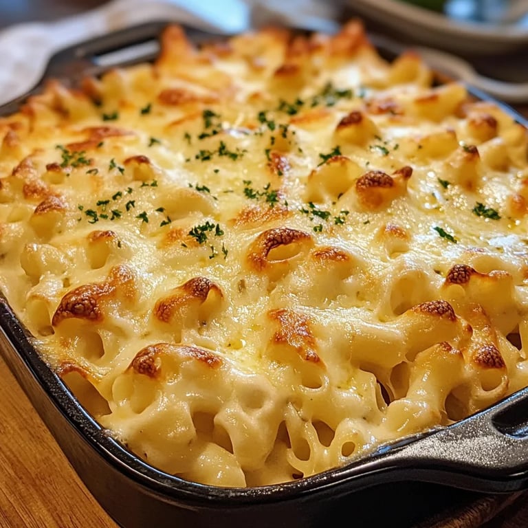 Hähnchen-Nudel-Auflauf mit Käse