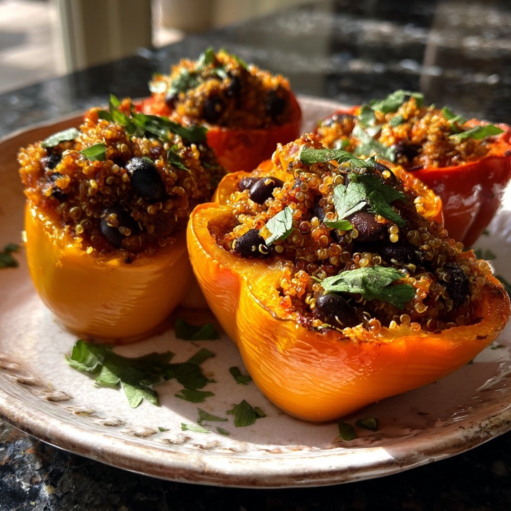 Gefüllte Paprika Mit Quinoa