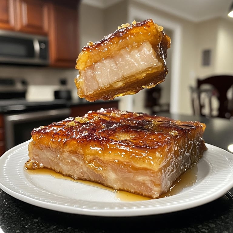 Glasiertes Honig-Senf-Lachsfilet aus dem Ofen